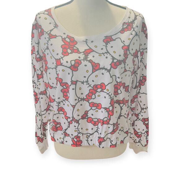 Hello Kitty Face Print Shirt - Picture 1 of 5